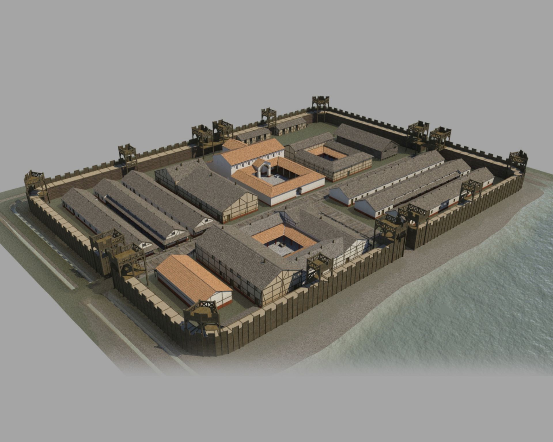 We weten niet precies hoe het castellum eruit zag. In Utrecht, waar ook een castellum stond, is een reconstructie gemaakt.�